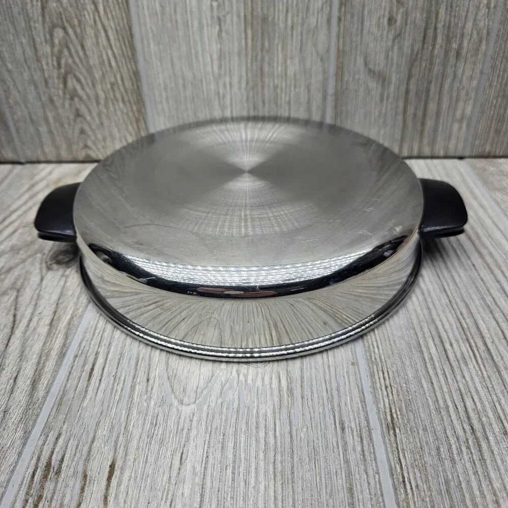 Vintage Royal Queen West Bend Stainless Dome‎ Lid Replacement For Saucepan